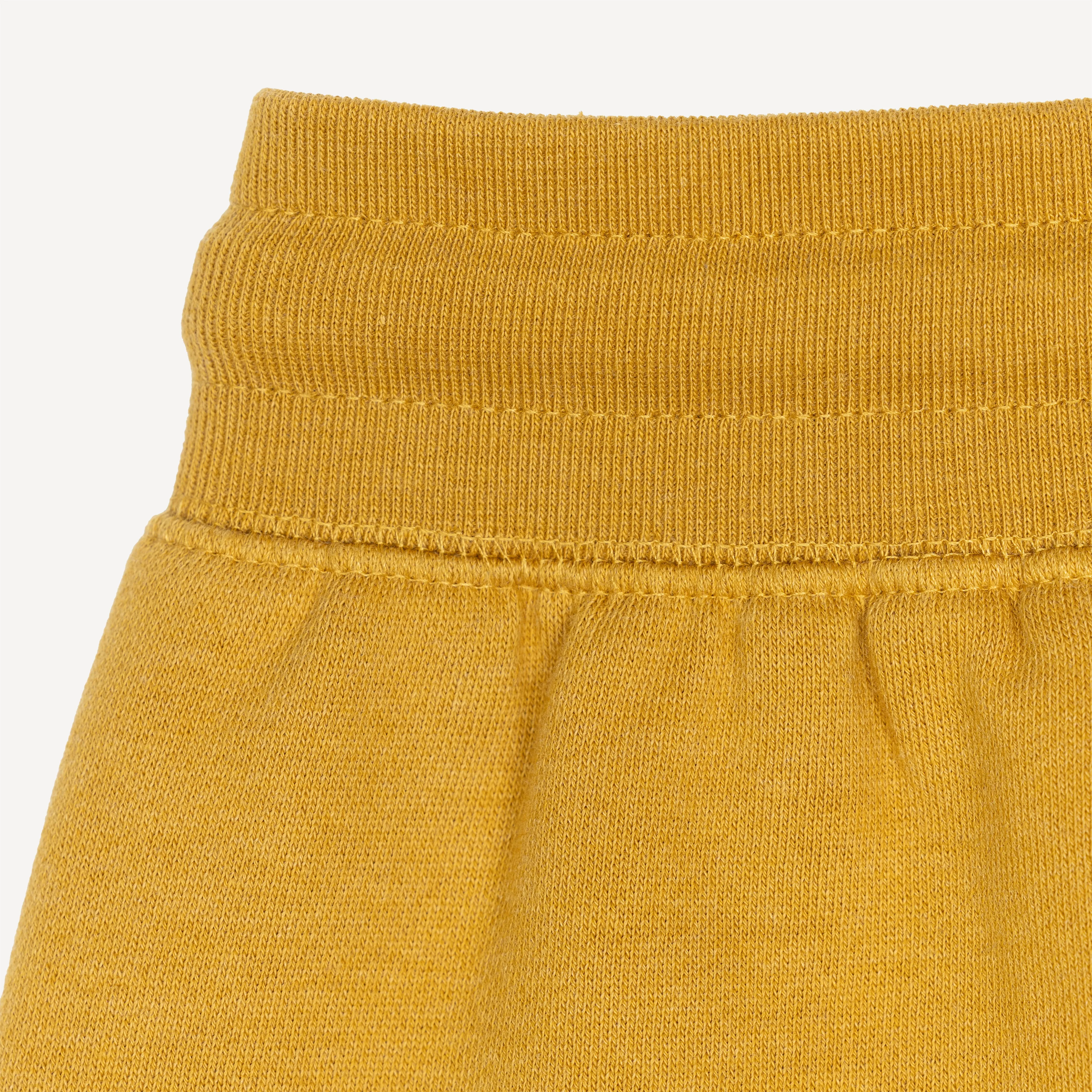 Womens Fleece Dolphin Shorts - Honey Mustard