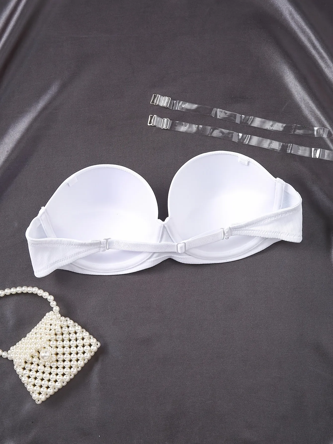 Women's Half Cup Solid Underwire Strapless Push-Up Bra - Comfy Lingerie