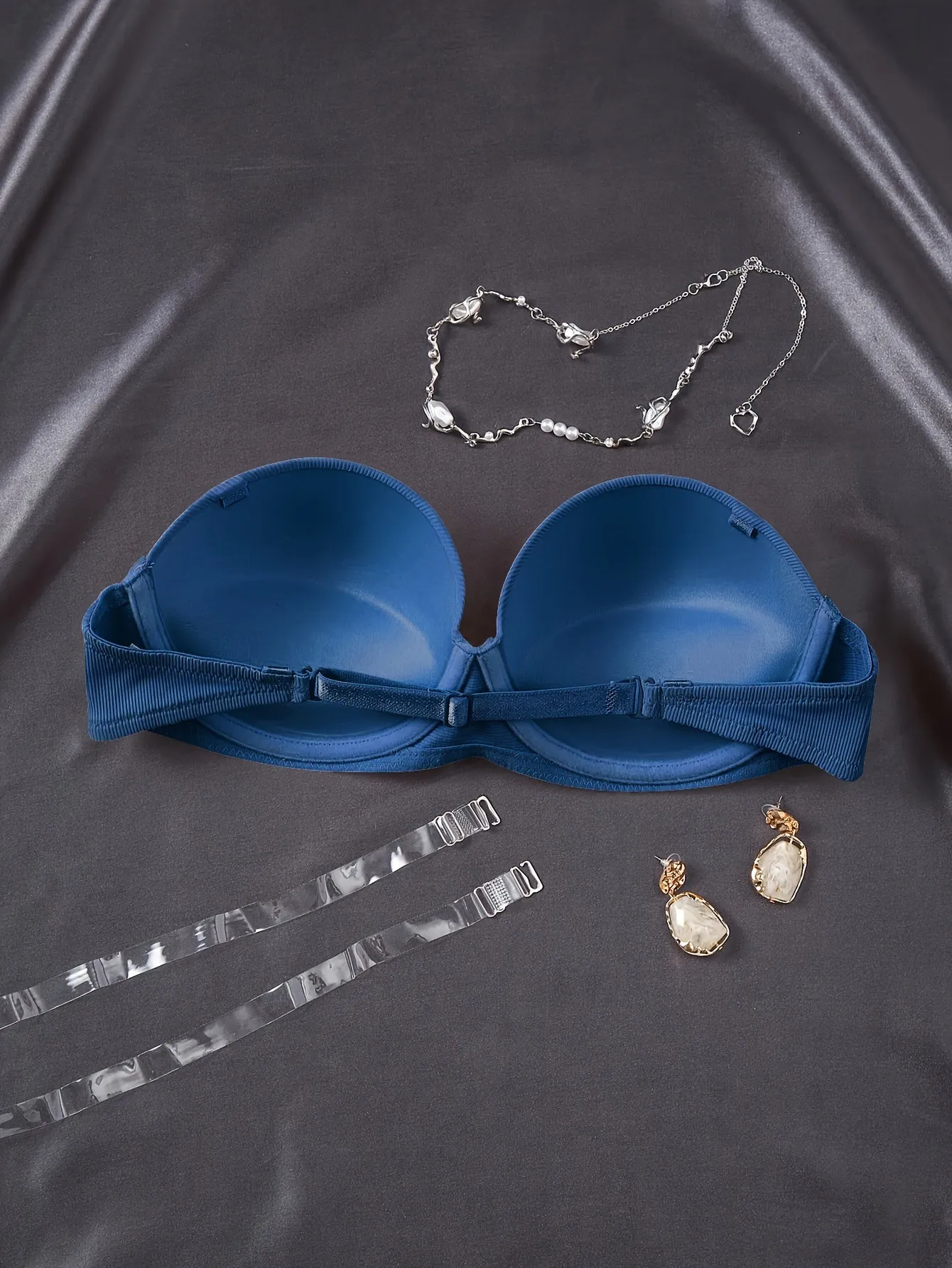 Women's Half Cup Solid Underwire Strapless Push-Up Bra - Comfy Lingerie