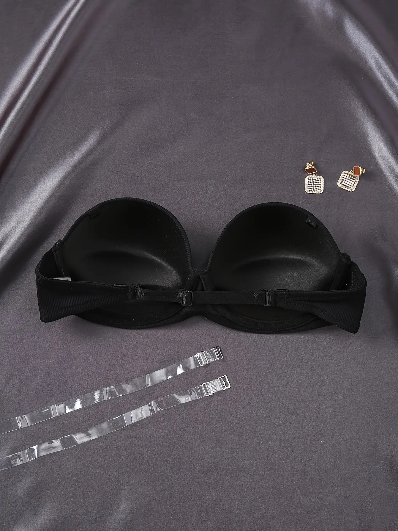 Women's Half Cup Solid Underwire Strapless Push-Up Bra - Comfy Lingerie