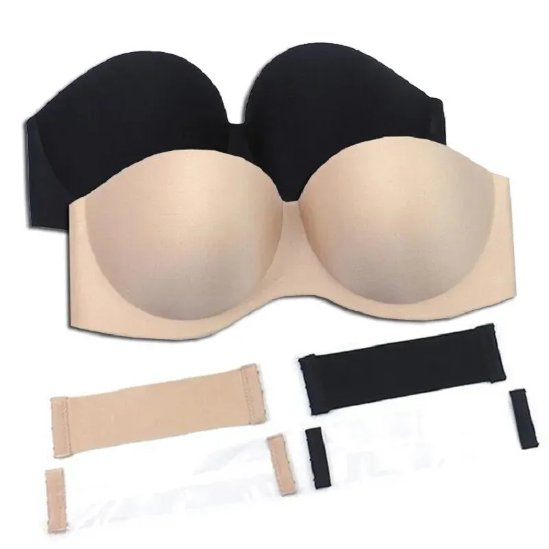 Women's Strapless Bras for Wedding Dress - Invisible Underwear for Small Breast Females