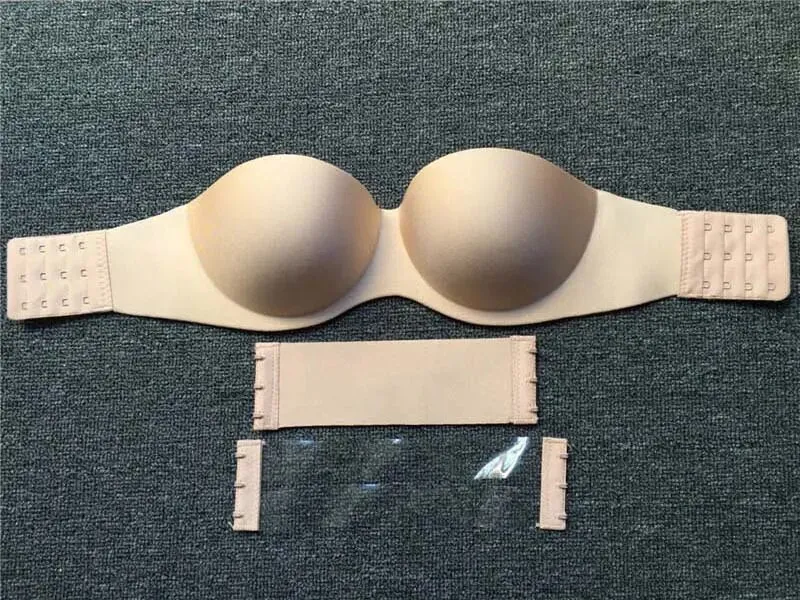 Women's Strapless Bras for Wedding Dress - Invisible Underwear for Small Breast Females