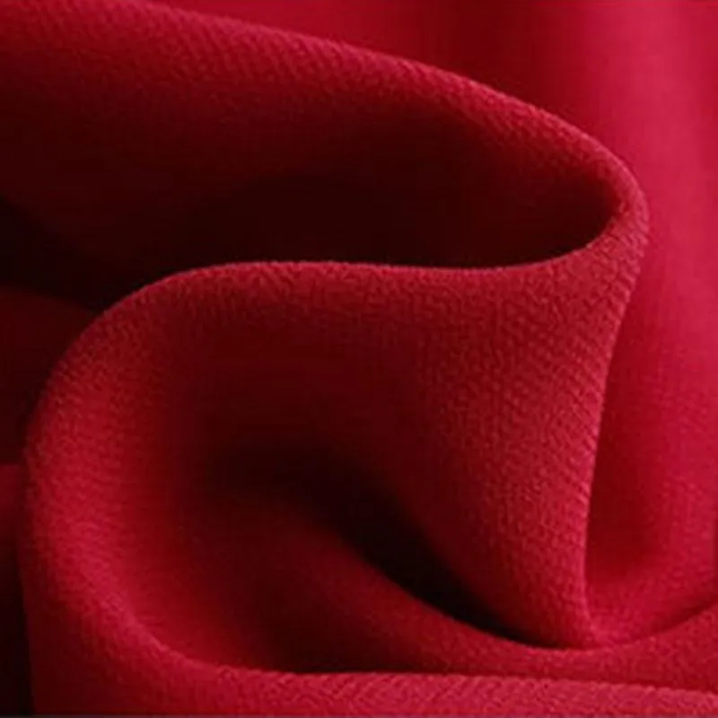 Women's Summer Dress Slim Solid Color V-neck Chiffon Long Skirt