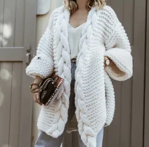 Women‘s Tassel Knitted Coat