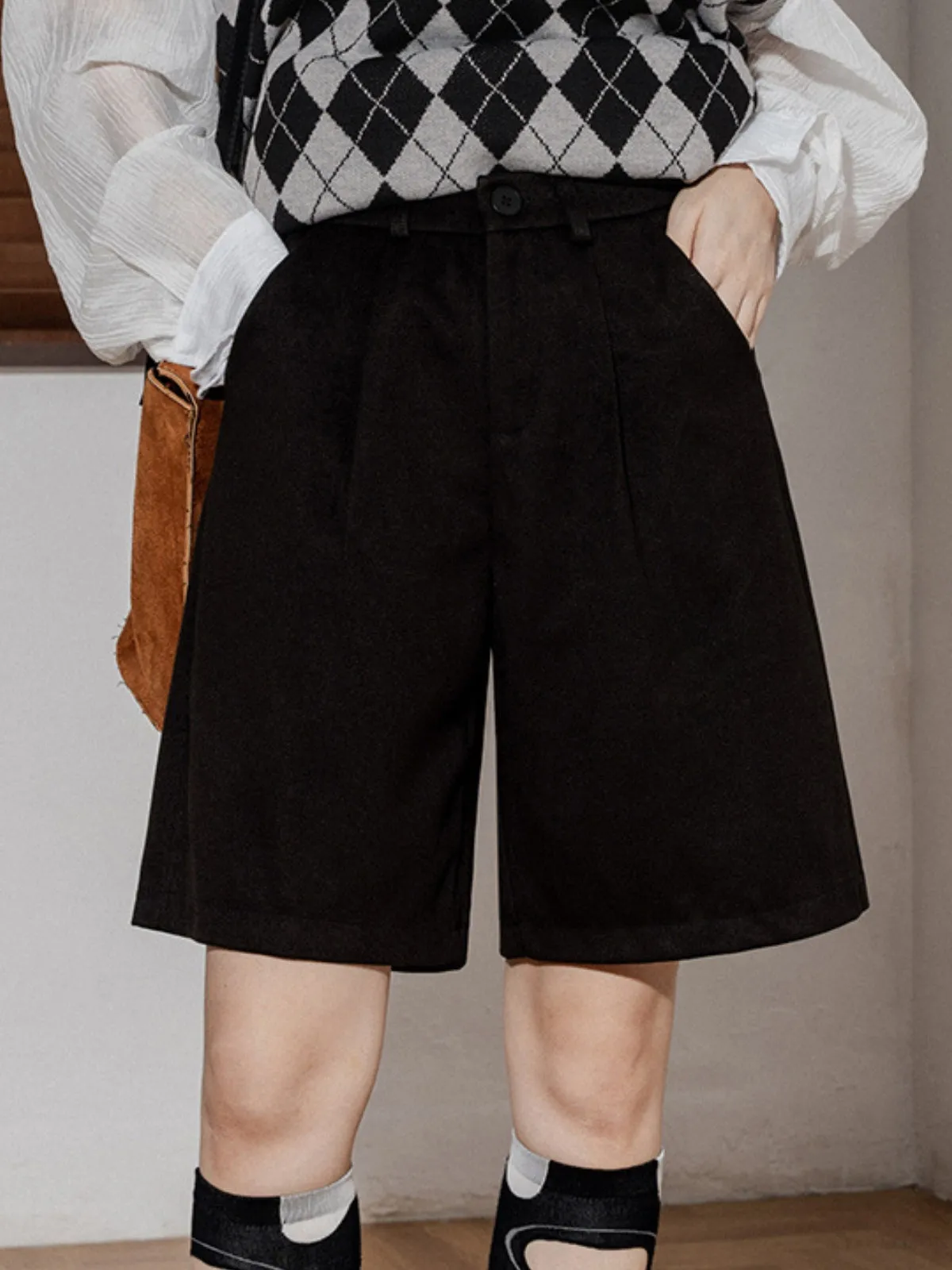 Woolen Casual Short Pants