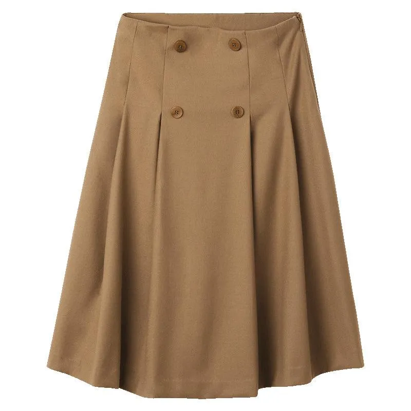 Worsted Wool A-Shape Dress