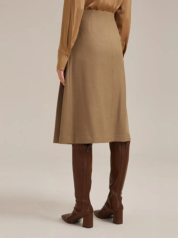 Worsted Wool A-Shape Dress