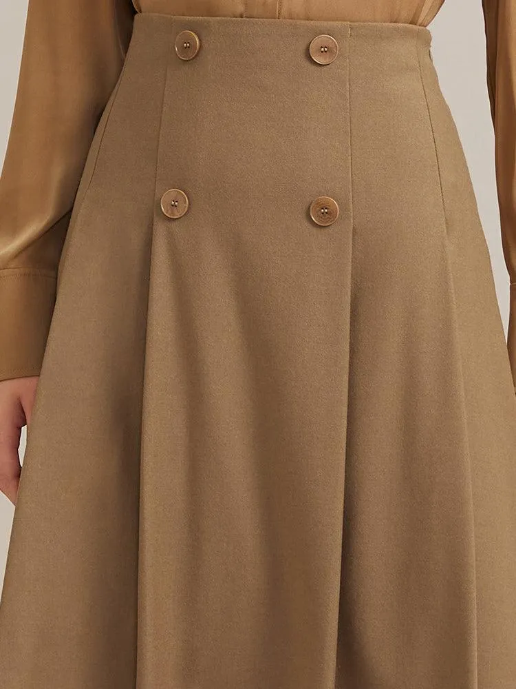 Worsted Wool A-Shape Dress