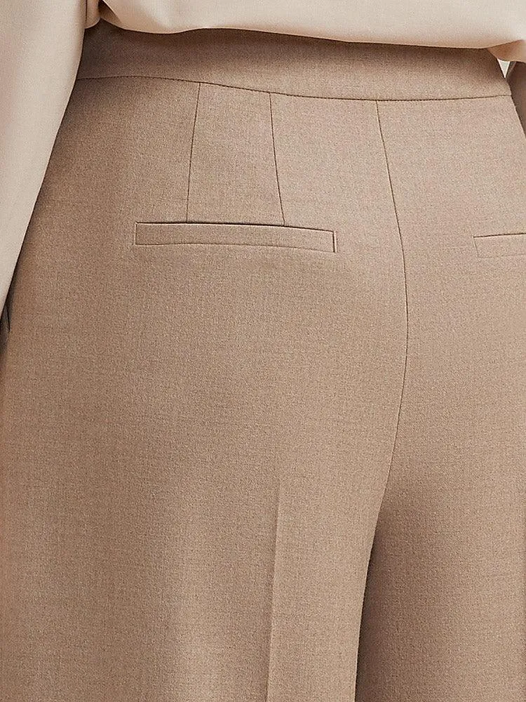 Worsted Wool Loose Pants