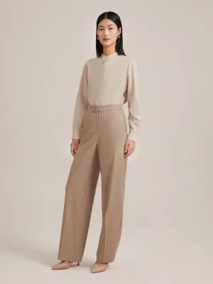 Worsted Wool Loose Pants