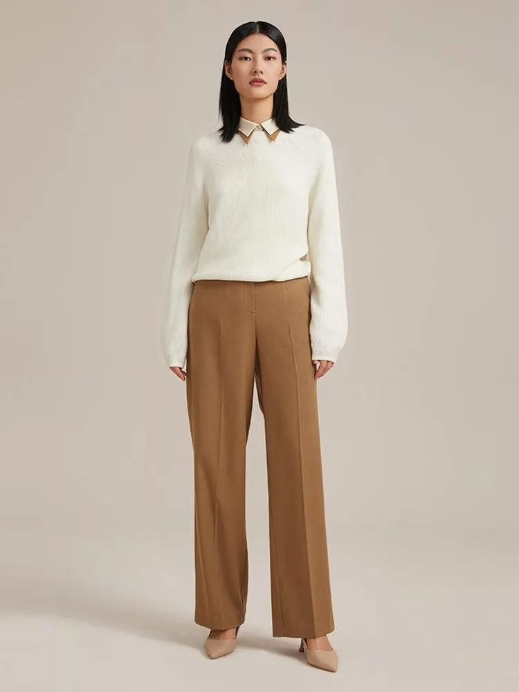 Worsted Wool Loose Pants
