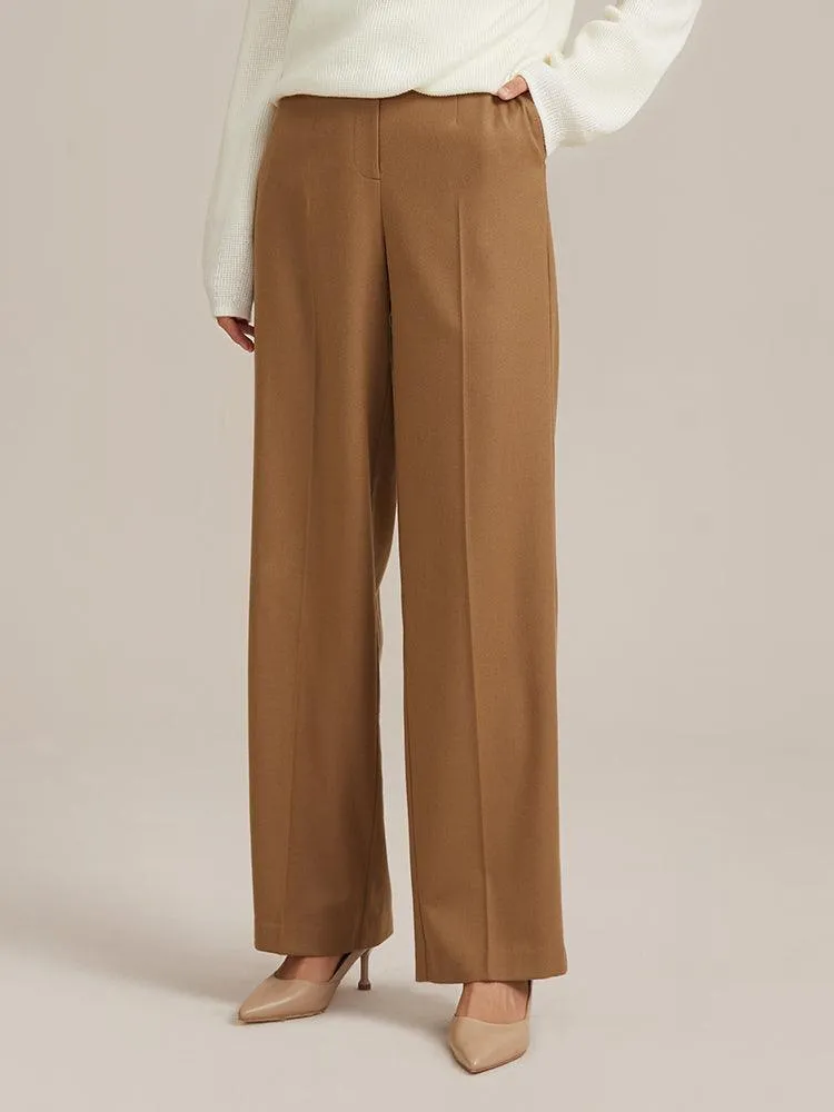 Worsted Wool Loose Pants