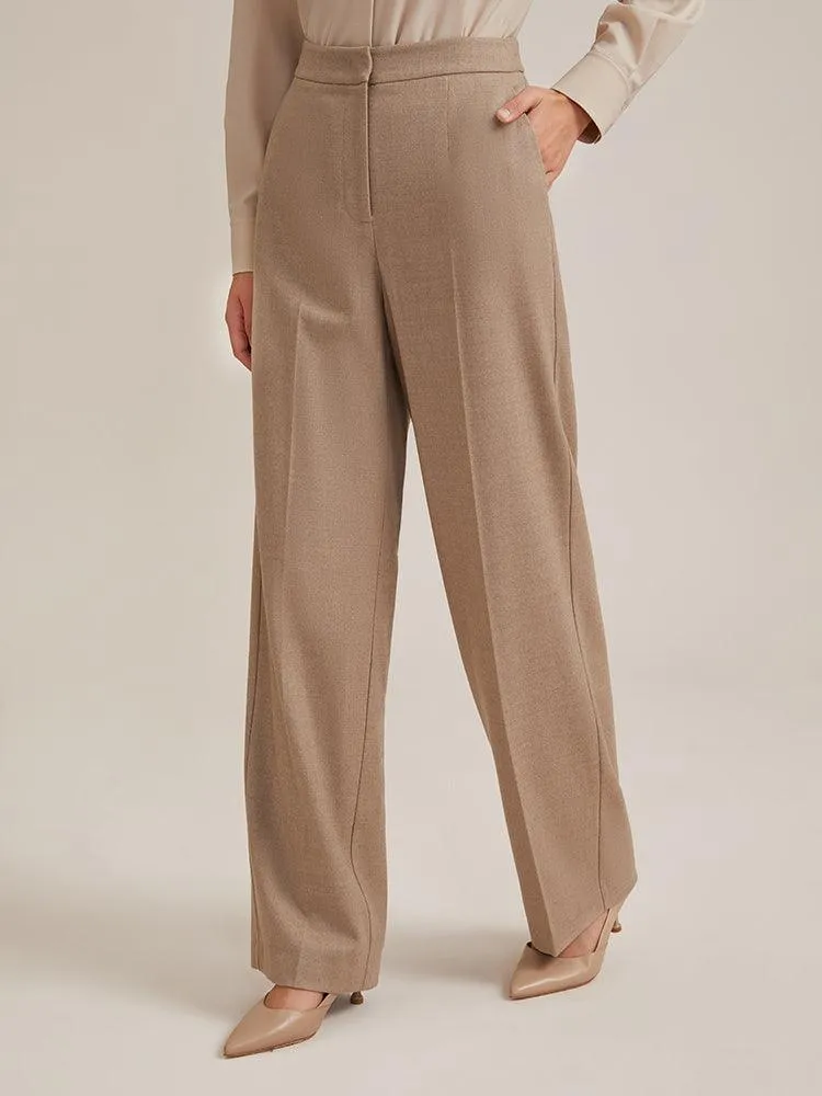 Worsted Wool Loose Pants