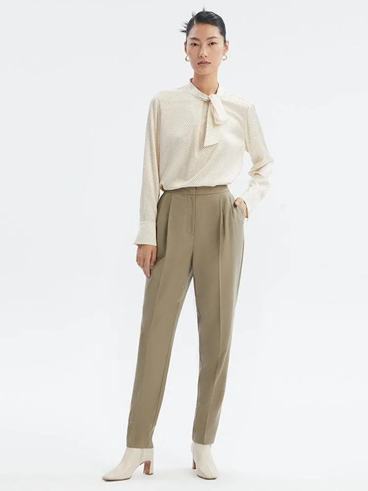 Worsted Wool Tapered Pants