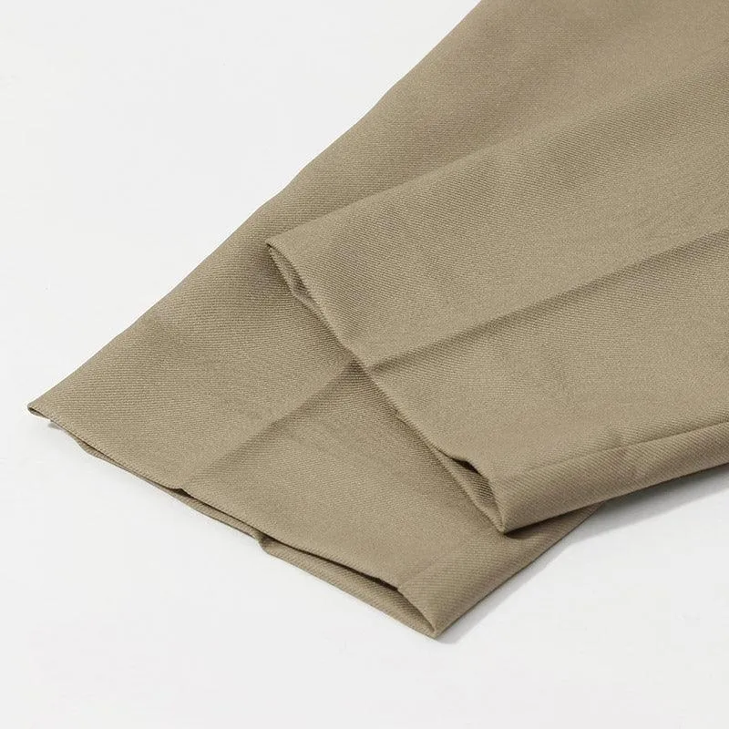 Worsted Wool Tapered Pants