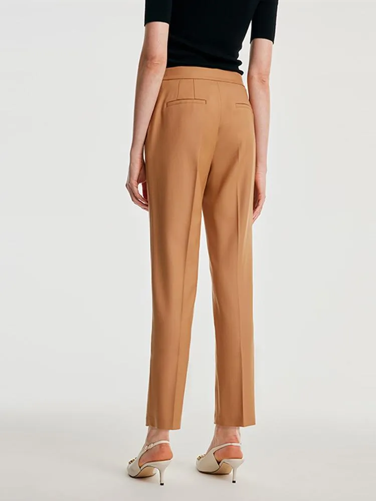 Worsted Wool Tapered Pants