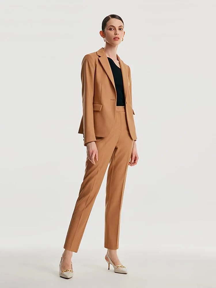 Worsted Wool Tapered Pants
