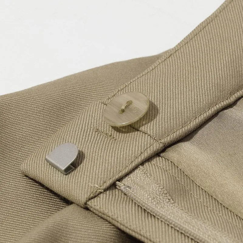 Worsted Wool Tapered Pants