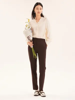 Worsted Wool Tapered Pants