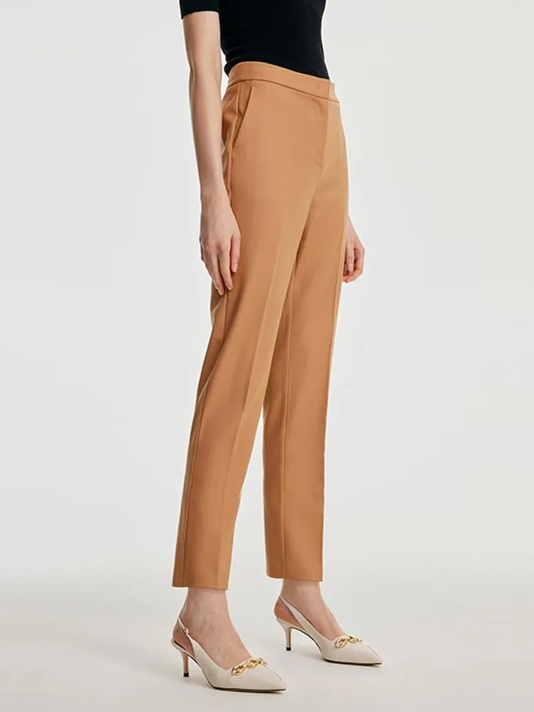 Worsted Wool Tapered Pants