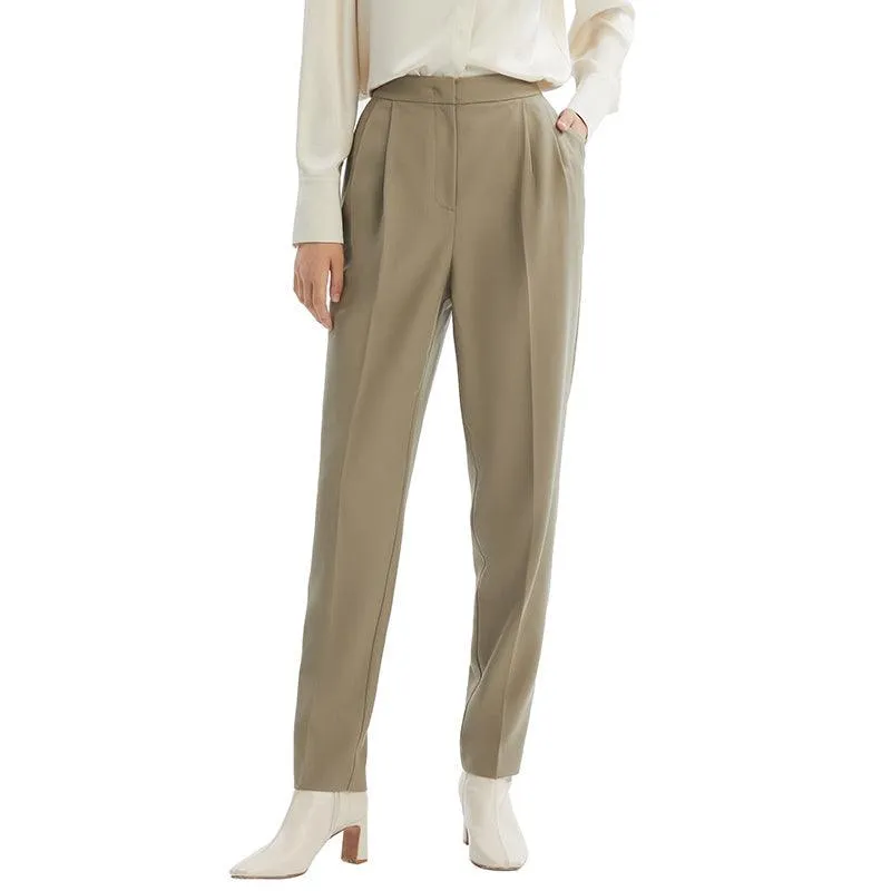 Worsted Wool Tapered Pants