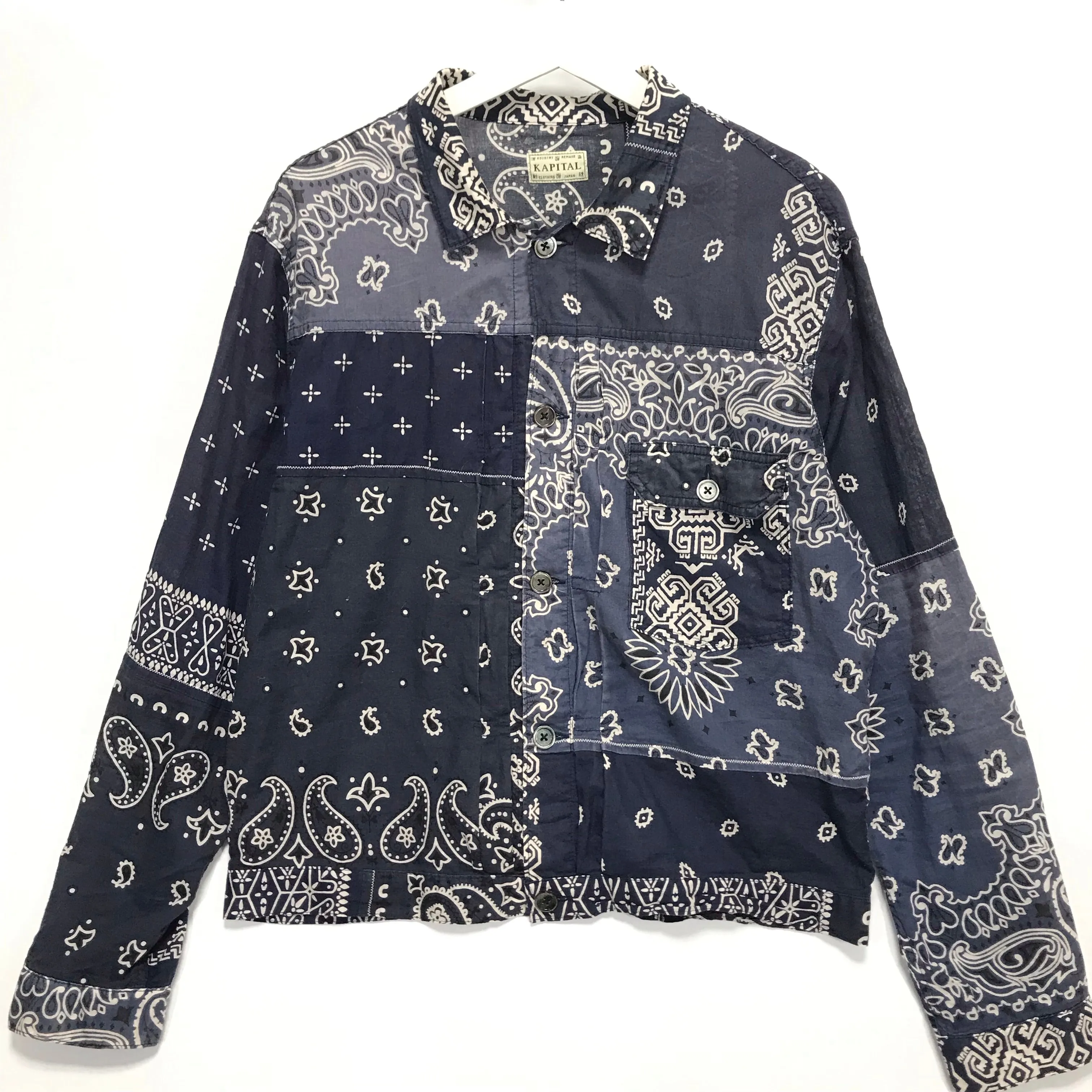 [XL] Kapital Kountry Bandana Shirt Jacket Navy