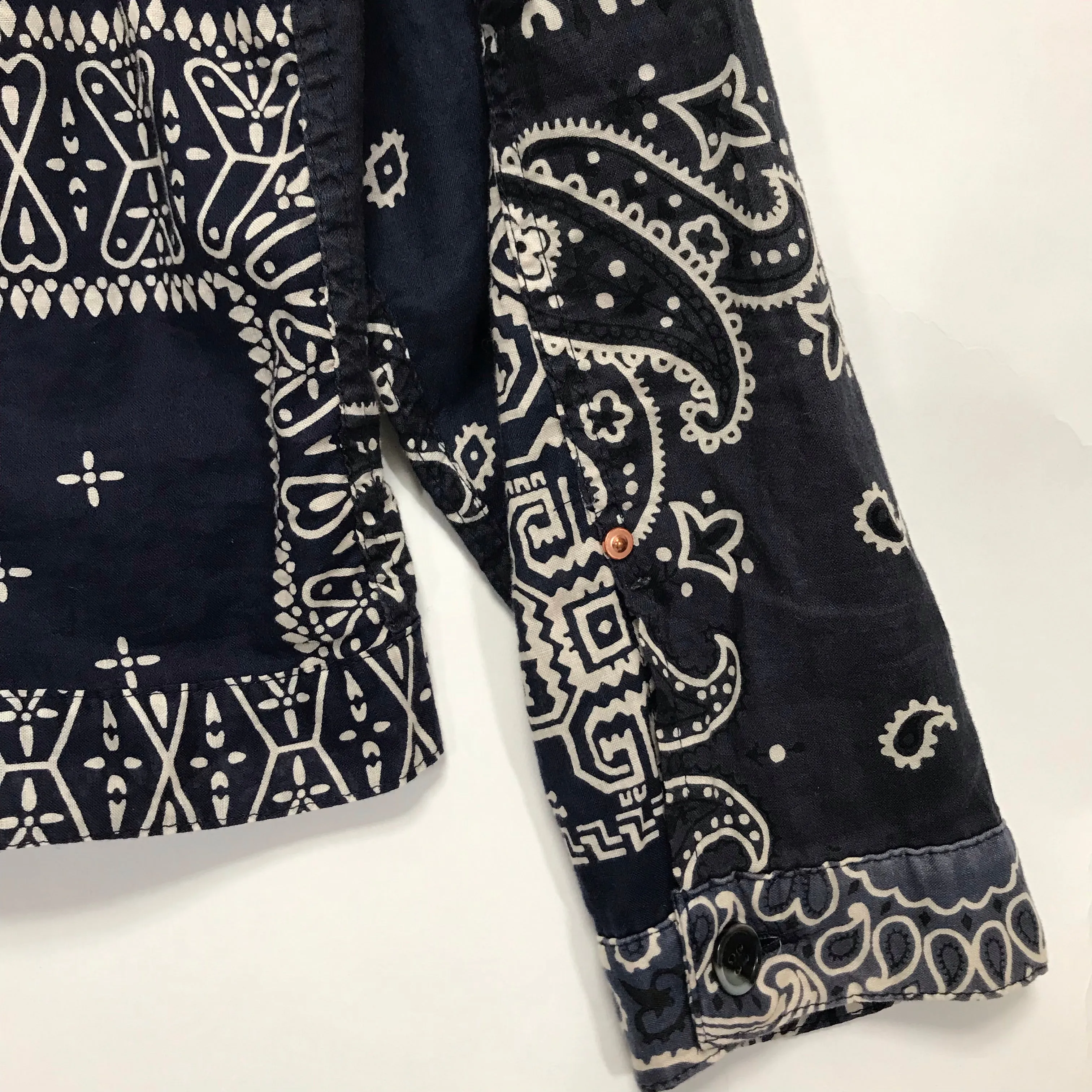 [XL] Kapital Kountry Bandana Shirt Jacket Navy