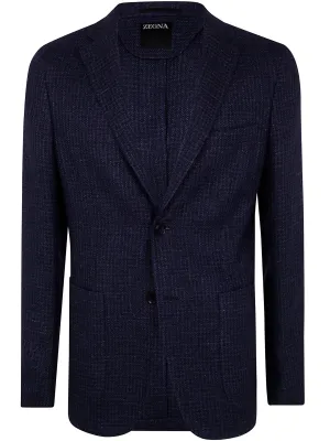 ZEGNA Lightweight Wool and Linen Jacket for Men