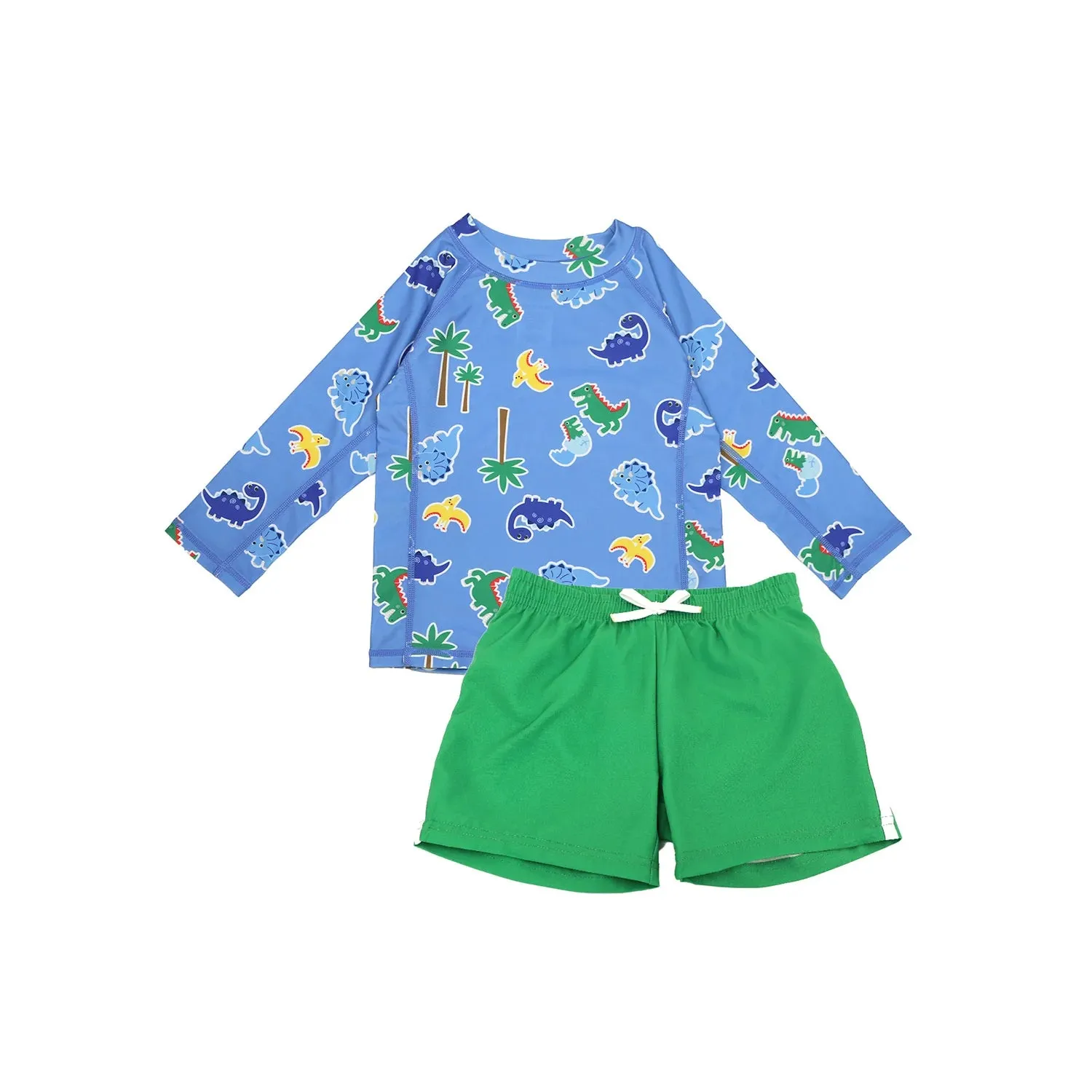 Zoocchini Rashguard  Baby & Toddler 2 Piece Printed Swimsuit – Sizes 6M to 4Y