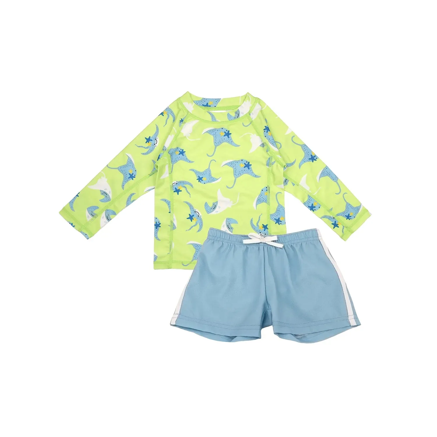 Zoocchini Rashguard  Baby & Toddler 2 Piece Printed Swimsuit – Sizes 6M to 4Y