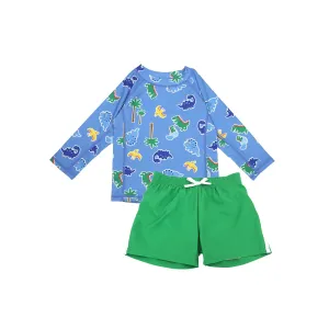 Zoocchini Rashguard  Baby & Toddler 2 Piece Printed Swimsuit – Sizes 6M to 4Y