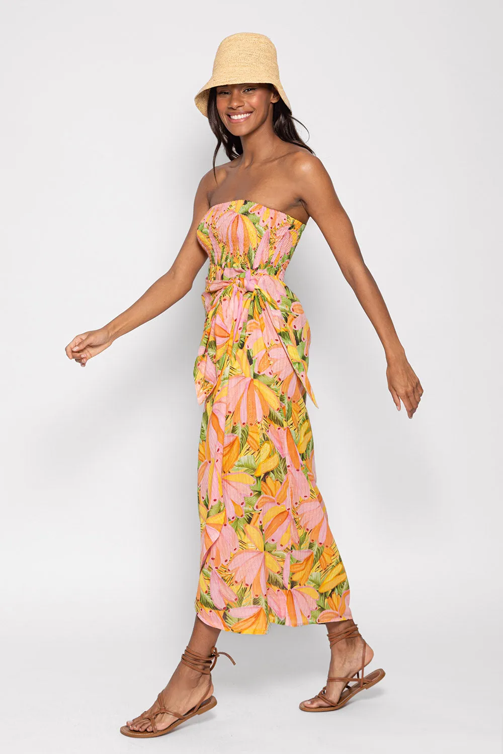 Zuria Dress - Banana Print